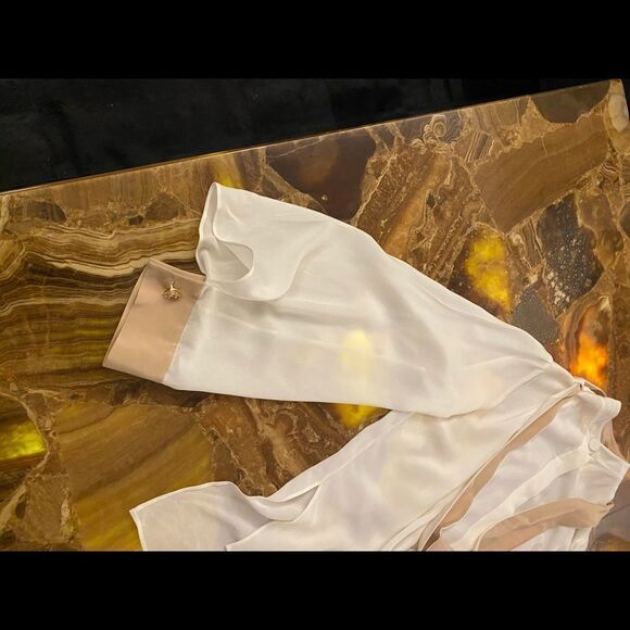 Alexis 100% silk tie blouse, L - Picture 2 of 13